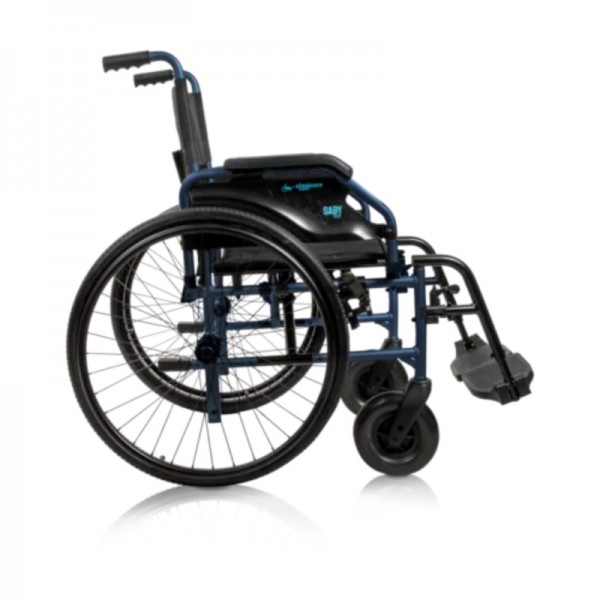 SILLA DE RUEDAS GRANDES ALUMINIO AZUL SABY31