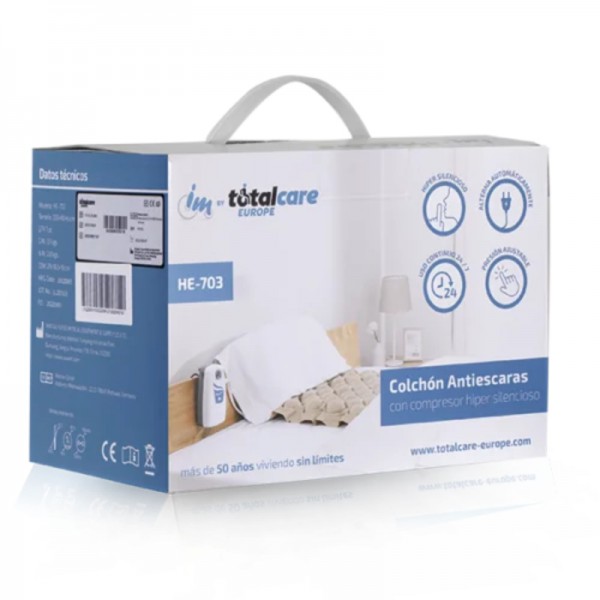 COLCHON ANTIESCARAS CON COMPRESOR SILENCIOSO TOTALCARE HE-703