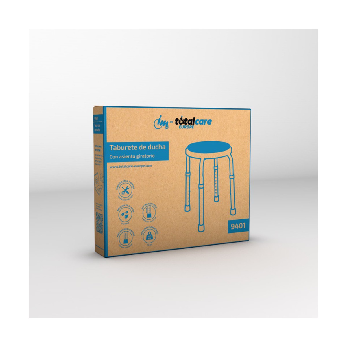 TABURETE DE DUCHA GIRATORIO TOTALCARE 9401