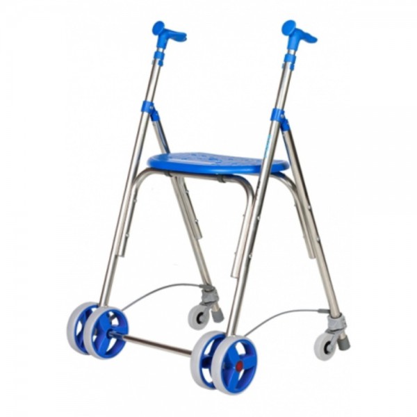 ANDADOR KAMALEON FORTA CON RUEDAS Y FRENO POR PRESION