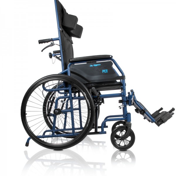 SILLA DE RUEDAS MANUAL RECLINABLE PC151 RUEDA GRANDE