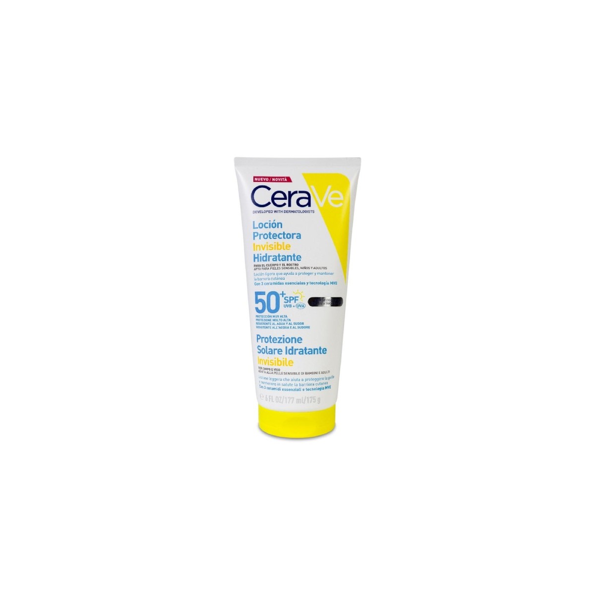 CERAVE LOCIÓN PROTECTORA CUERPO Y ROSTRO SPF50+...