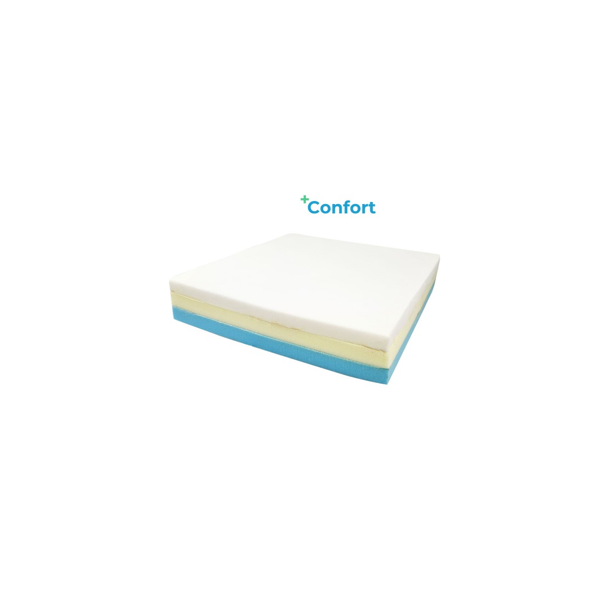 COJIN ANTIESCARAS 3 CAPAS + CONFORT CUADRADO EV100
