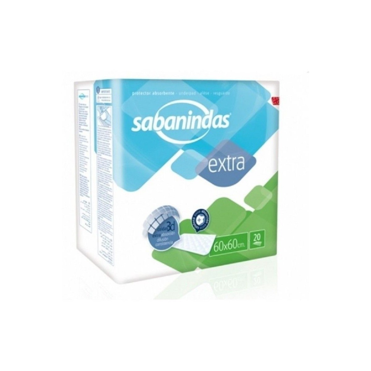 SABANINDAS EMPAPADOR 60x60 20 UDS