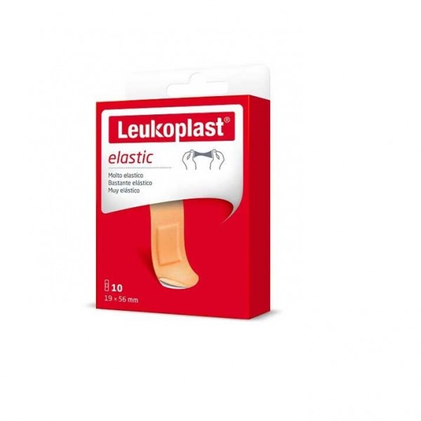 LEUKOPLAST ELASTIC APOSITO ADH 19 X 56 MM 10 STRIPS
