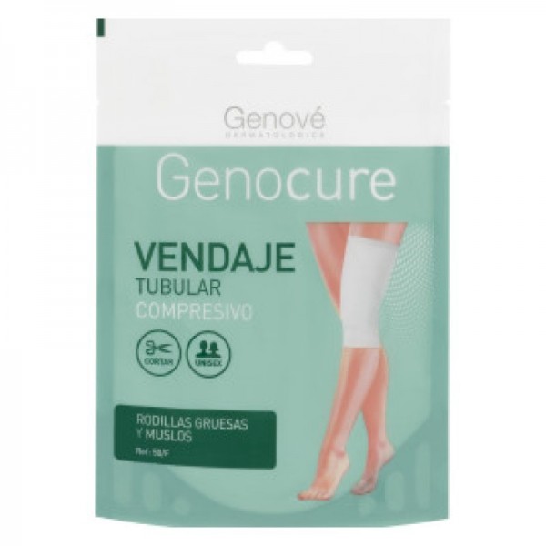 GENOCURE VENDAJE TUBULAR COMPRESIVO RODILLAS GRUESAS Y...