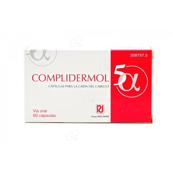 COMPLIDERMOL 5ALFA 60 CAPS