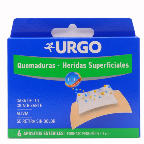 URGO QUEMADURA HIDROCOLOIDE 6 U