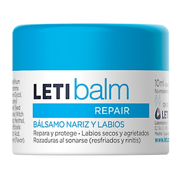 LETIBALM BÁLSAMO REPARADOR LABIOS Y NARIZ TARRO 10 ML