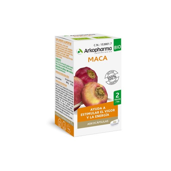 MACA ARKOCAPS 225 MG 45 CAPS