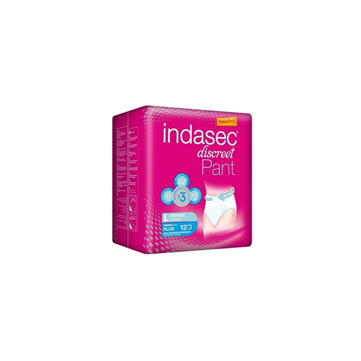 INDASEC PANT PLUS ABSORB INC ORINA DIA ANAT T...
