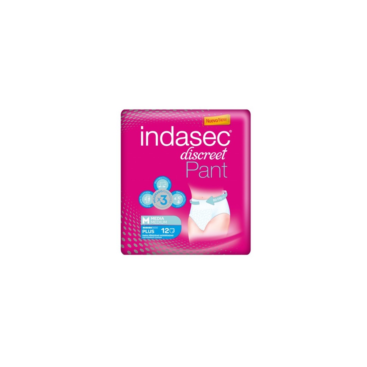 INDASEC PANT PLUS ABSORB INC ORINA DIA ANAT T...