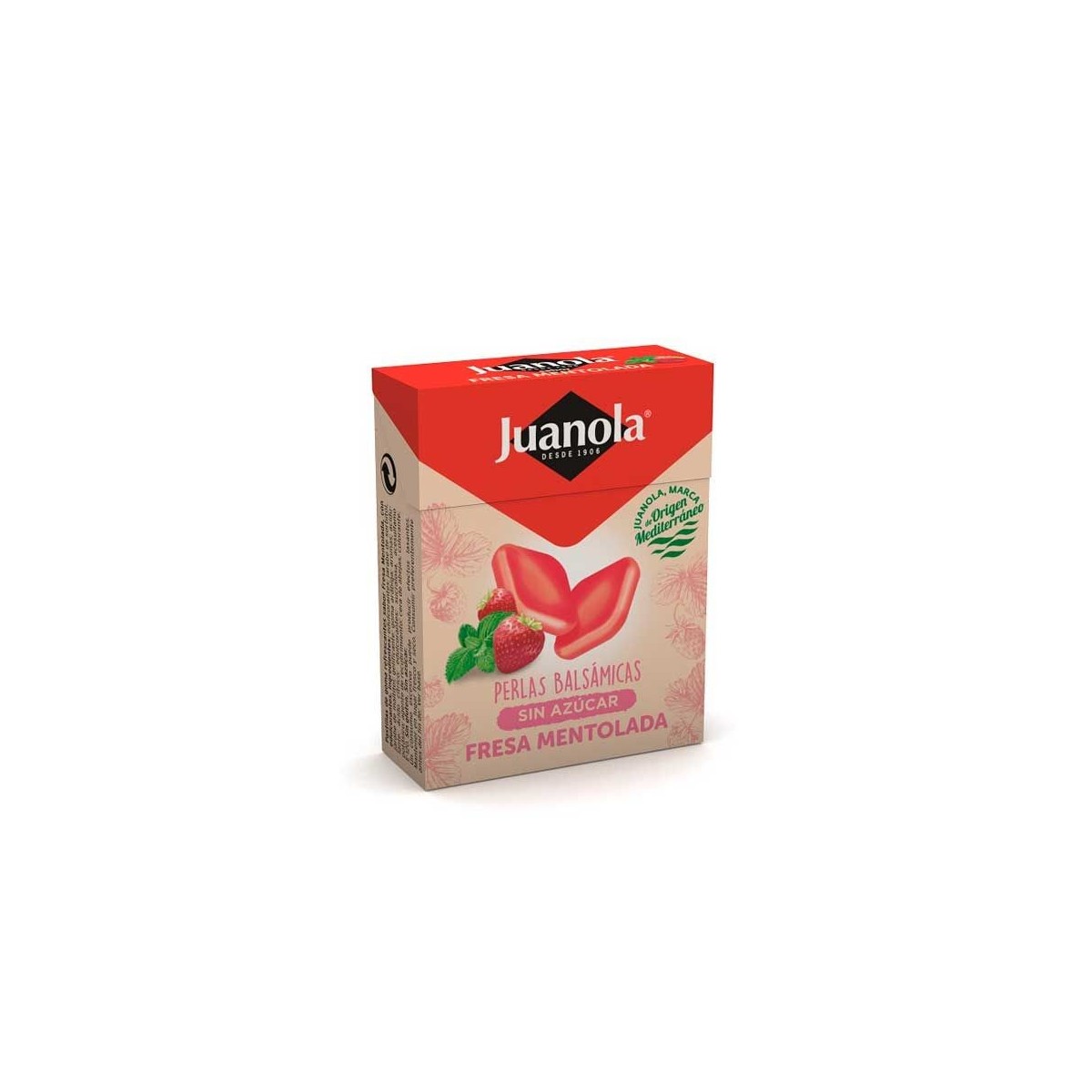 JUANOLA PERLAS SABOR FRESA MENTOLADA 25 G