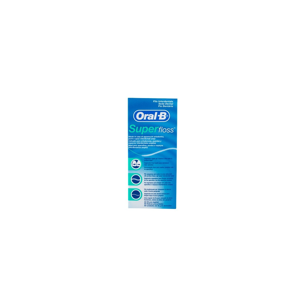 ORALB SEDA DENTAL SUPERFLOSS 50 M