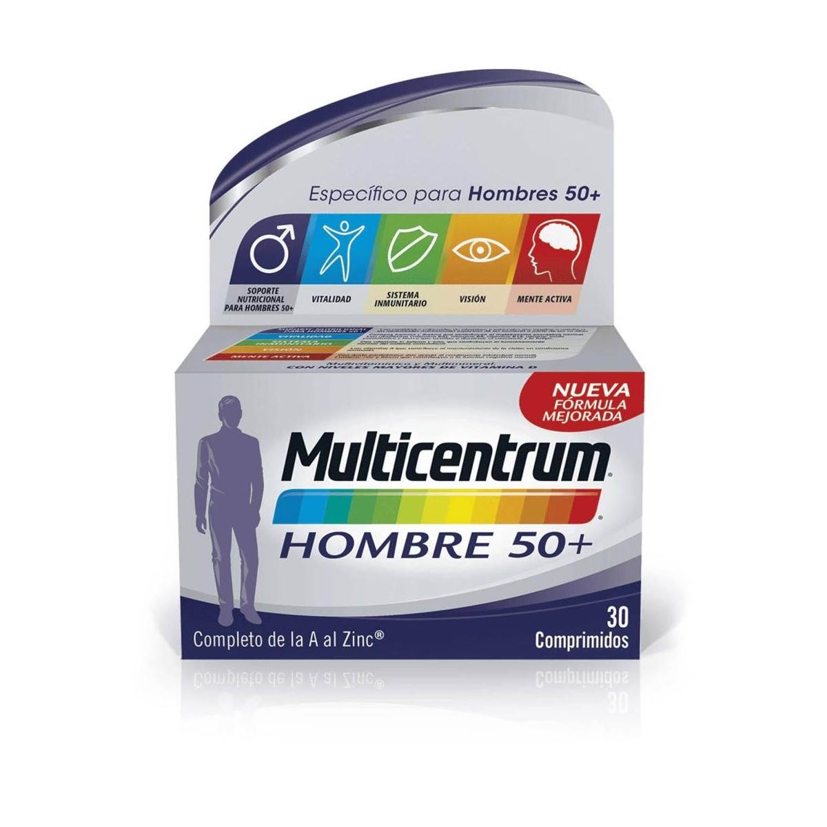 MULTICENTRUM 30 COMPRIMIDOS HOMBRE 50+