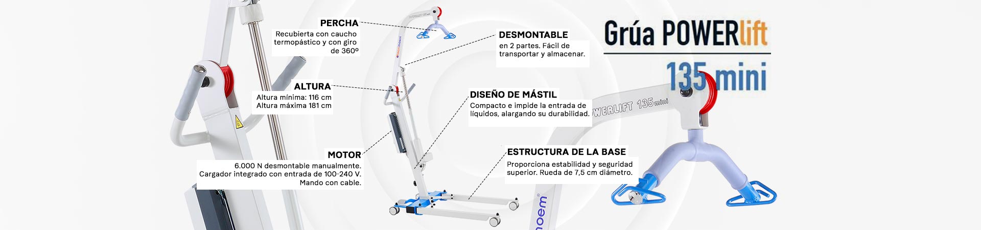 Grúa POWERlift 135 mini